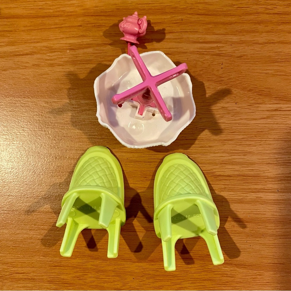 Fisher-Price Loving Family Furniture Lot – Blue Sofa, 2 Chairs, Tea Party Table - Picture 5 of 7